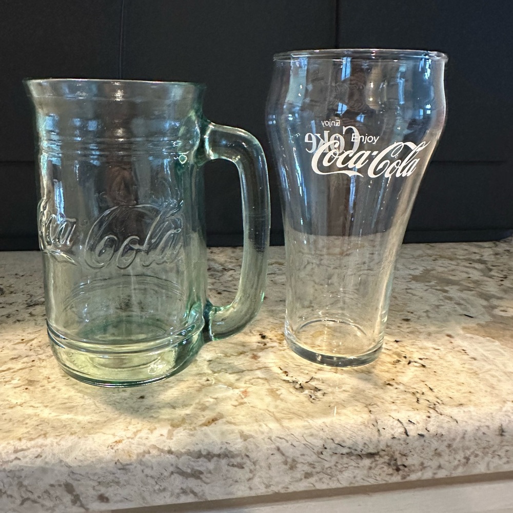 Coca Cola White Drinkware Set for Dining